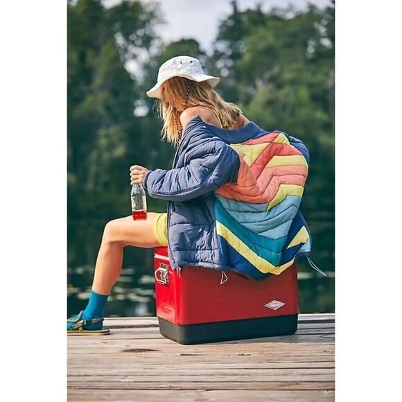 NEW FREE PEOPLE Sz XS MIDNIGHT MOON BOMBER PUFFER JACKET - Picture 1 of 5